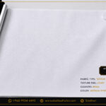 Article 361 Medium White premium summer fabric made from 80% Tetron and 20% Cotton with a lightweight texture for custom Dishdasha tailoring.